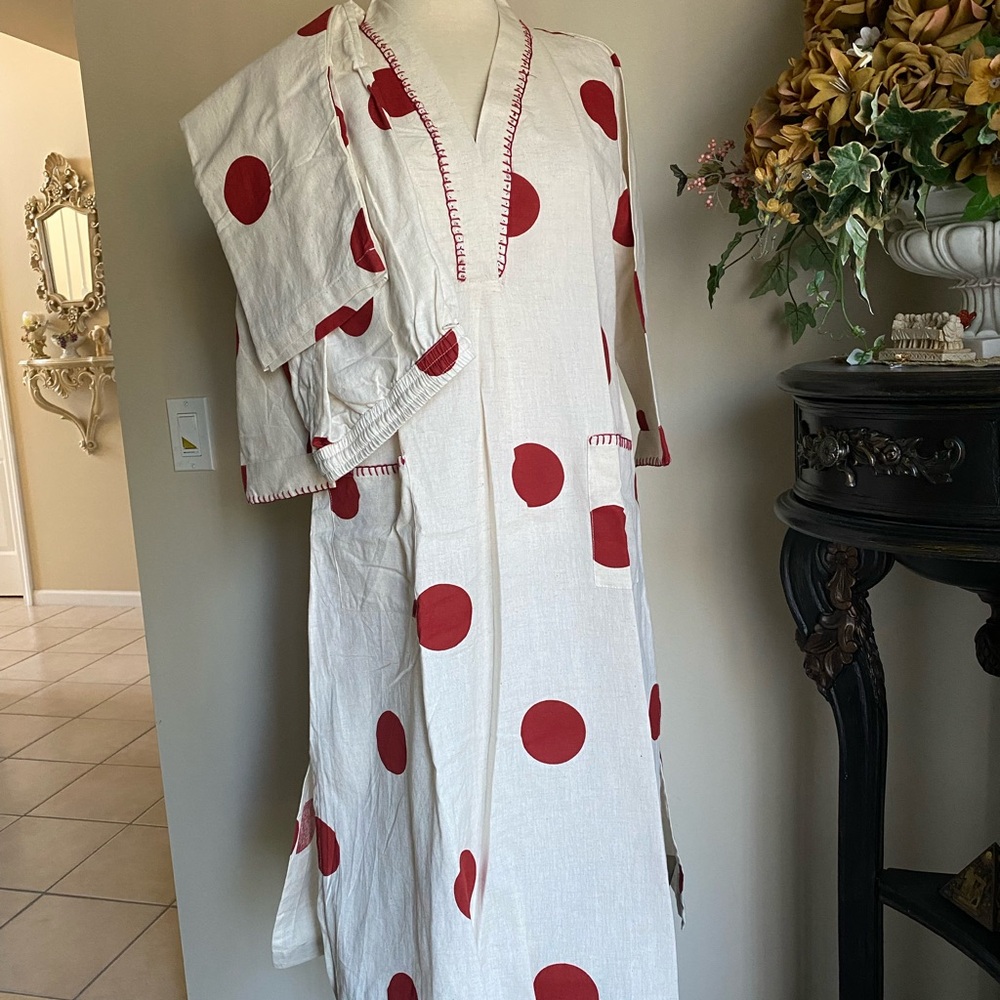 Coordinated matching set palazzo pants kurti top